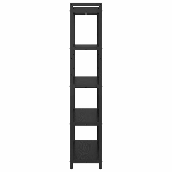 Kirjahylly 80 x 30 x 155 cm Tekninen puu Musta tammi.
