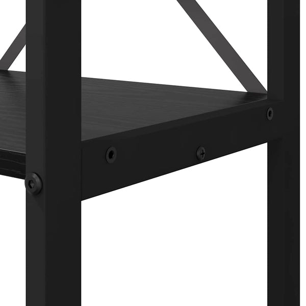 Kirjahylly 80 x 30 x 120 cm Tekninen puu Musta tammi.