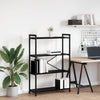 Kirjahylly 80 x 30 x 120 cm Tekninen puu Musta tammi.