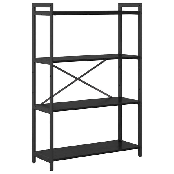 Kirjahylly 80 x 30 x 120 cm Tekninen puu Musta tammi.