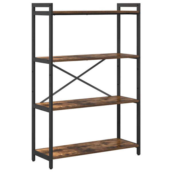 Kirjahylly 80 x 30 x 120 cm Tekninen puu Savupähkinä