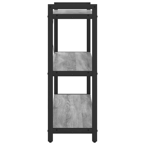 Kirjahylly 80 x 30 x 85 cm Tekninen puu Harmaa sonoma