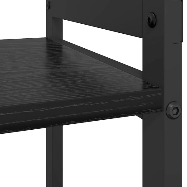 Kirjahylly 80 x 30 x 50 cm Tekninen puu Musta tammi.