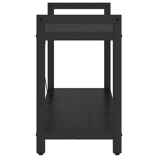 Kirjahylly 80 x 30 x 50 cm Tekninen puu Musta tammi.