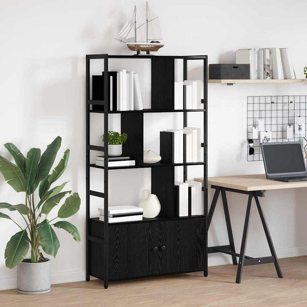 Kirjahylly 80 x 30 x 155,5 cm Tekninen puu Musta tammi.