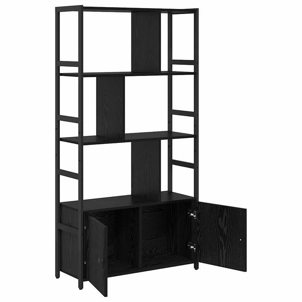 Kirjahylly 80 x 30 x 155,5 cm Tekninen puu Musta tammi.