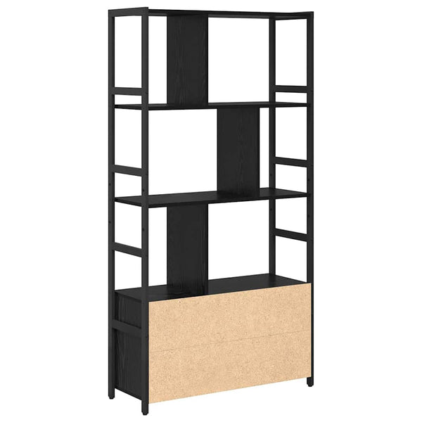 Kirjahylly 80 x 30 x 155,5 cm Tekninen puu Musta tammi.