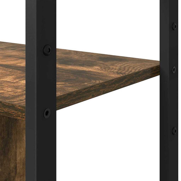 Kirjahylly 80 x 30 x 155,5 cm Tekninen puu Savupähkinä