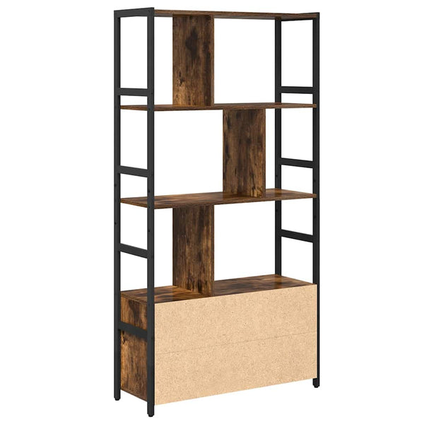 Kirjahylly 80 x 30 x 155,5 cm Tekninen puu Savupähkinä