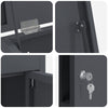 Pakettipostilaatikko Antrasiitti 44,5 x 29 x 110,5 cm Teräs