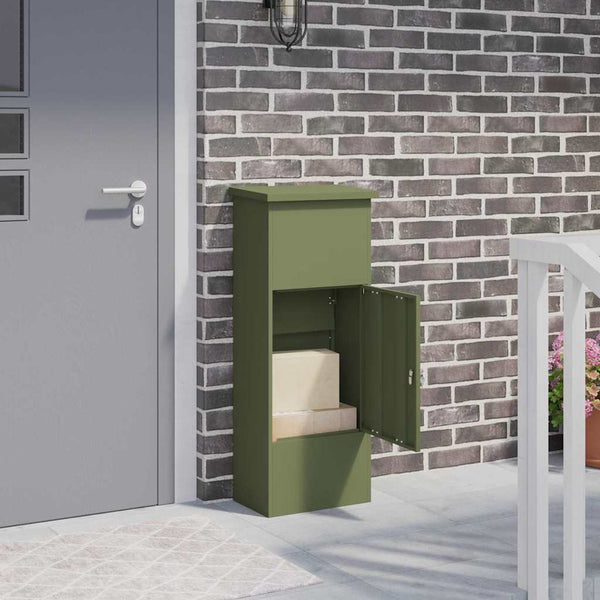 Pakettipostilaatikko Oliivinvihreä 44,5 x 29 x 110,5 cm Teräs