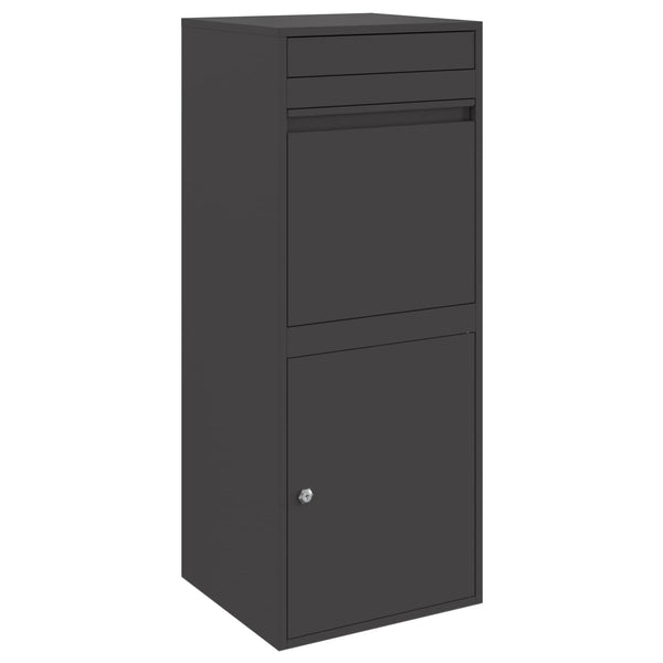 Pakettipostilaatikko ovella Musta 41 x 38 x 103 cm Teräs
