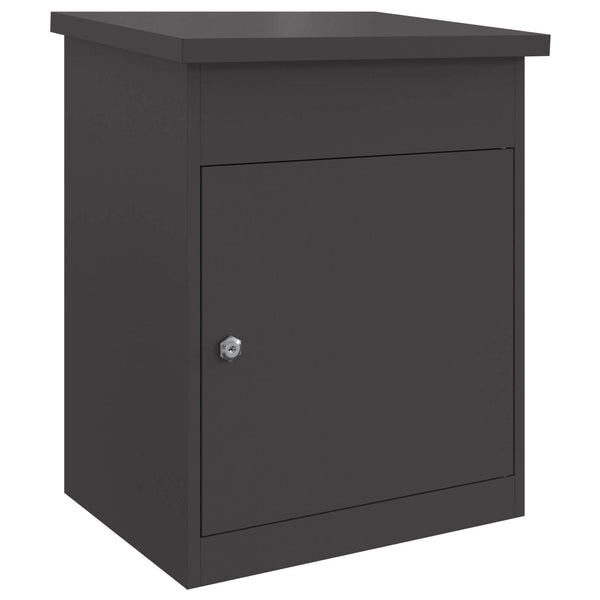 Pakettipostilaatikko ovella Musta 47,5 x 38 x 59 cm Teräs