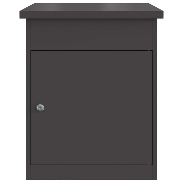 Pakettipostilaatikko ovella Musta 47,5 x 38 x 59 cm Teräs
