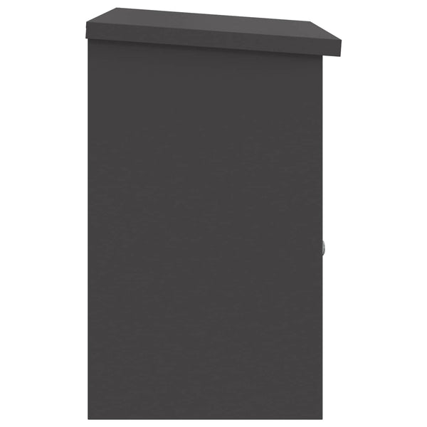 Pakettipostilaatikko ovella Musta 47,5 x 38 x 59 cm Teräs