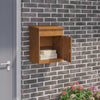 Pakettipostilaatikko Ruosteinen 47,5 x 38 x 59 cm Kulunut Teräs