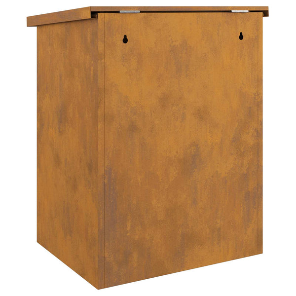 Pakettipostilaatikko Ruosteinen 47,5 x 38 x 59 cm Kulunut Teräs