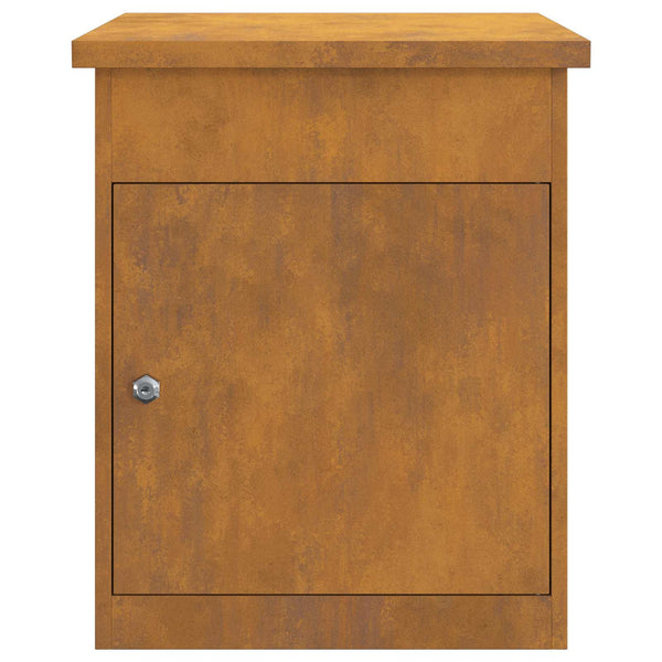 Pakettipostilaatikko Ruosteinen 47,5 x 38 x 59 cm Kulunut Teräs