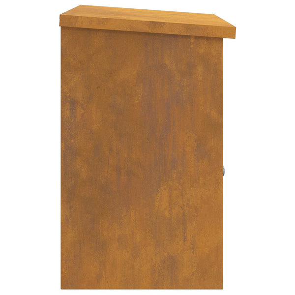 Pakettipostilaatikko Ruosteinen 47,5 x 38 x 59 cm Kulunut Teräs