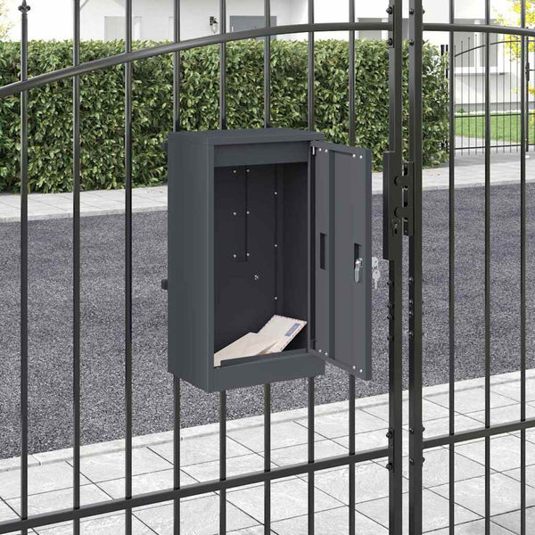 Postilaatikko säilytystilassa Antrasiitti 30 x 20 x 55 cm Teräs