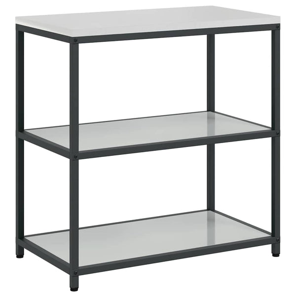 Keittiön hyllyyksikkö HATTEM Hopea 90 x 50 x 92 cm Teräs