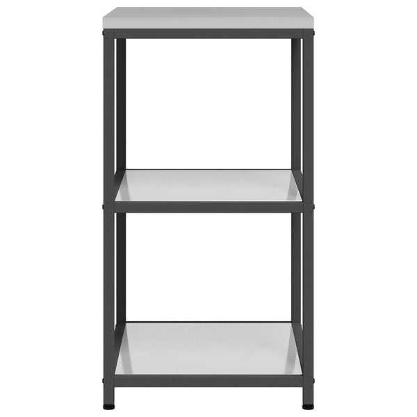 Keittiön hyllyyksikkö HATTEM Hopea 60 x 50 x 92 cm Teräs