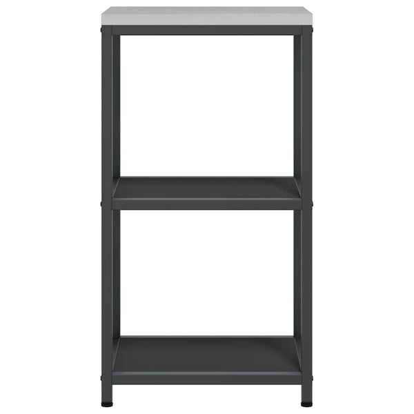 Keittiön hyllyyksikkö HATTEM Musta 40 x 50 x 92 cm Teräs