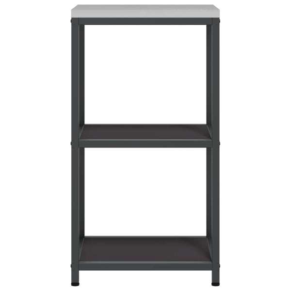 Keittiön hyllyyksikkö HATTEM Musta 40 x 50 x 92 cm Teräs