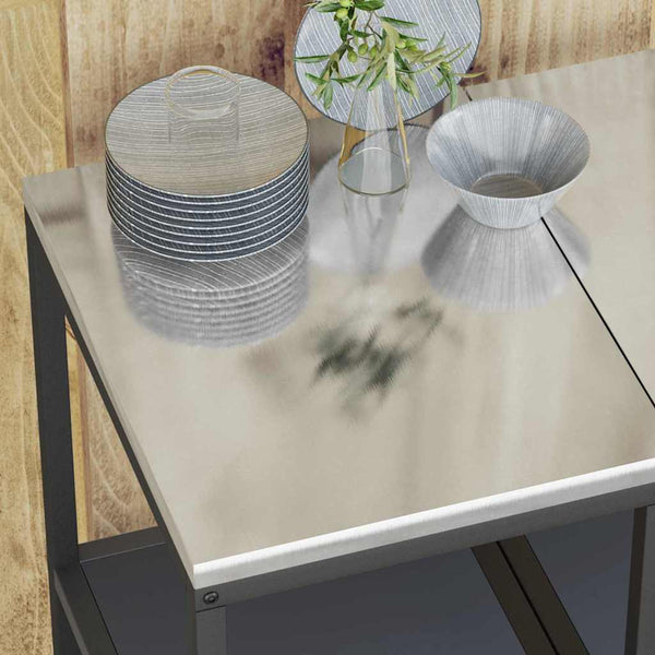 Keittiön hyllyyksikkö HATTEM Antrasiitti 40 x 50 x 92 cm Teräs