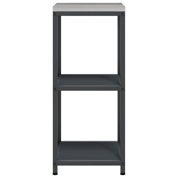 Keittiön hyllyyksikkö HATTEM Antrasiitti 40 x 50 x 92 cm Teräs