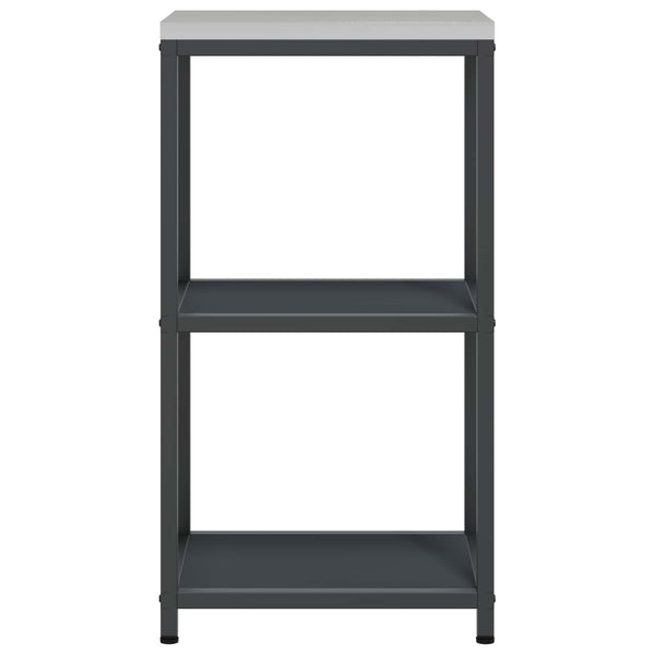 Keittiön hyllyyksikkö HATTEM Antrasiitti 40 x 50 x 92 cm Teräs
