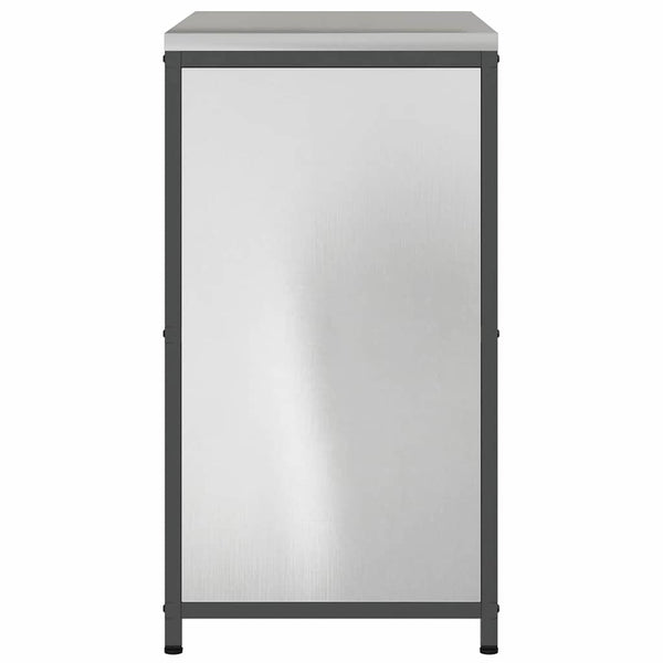 Keittiön säilytyskaappi HATTEM Hopea 90 x 50 x 92 cm Teräs