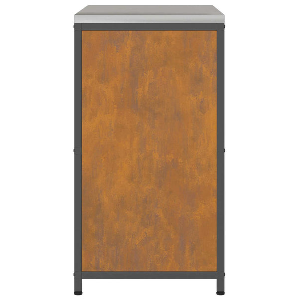 Keittiön säilytyskaappi HATTEM Ruosteinen 90 x 50 x 92 cm Teräs