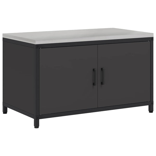 Keittiön säilytyskaappi HATTEM Musta 90 x 50 x 53 cm Teräs