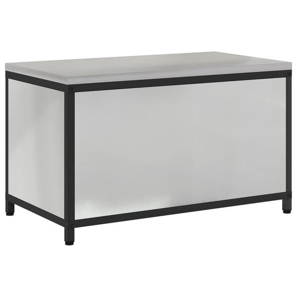 Keittiön säilytyskaappi HATTEM Hopea 90 x 50 x 53 cm Teräs
