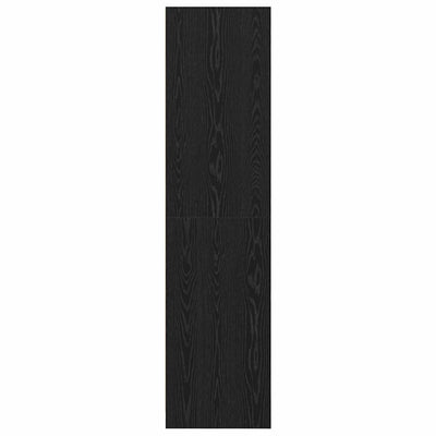 Musta tammi vaatekaappi hyllyllä säilytystilassa Liria (puinen)