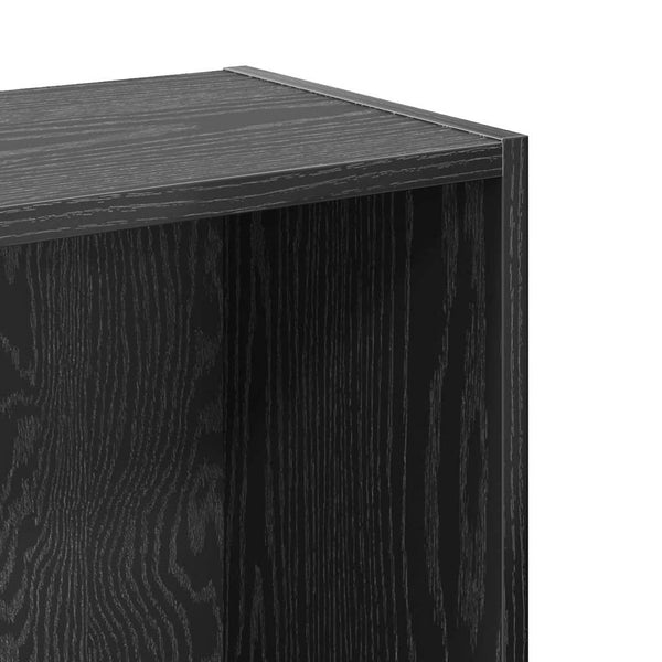 Kirjahylly 80 x 24 x 76 cm Tekninen puu Musta tammi.