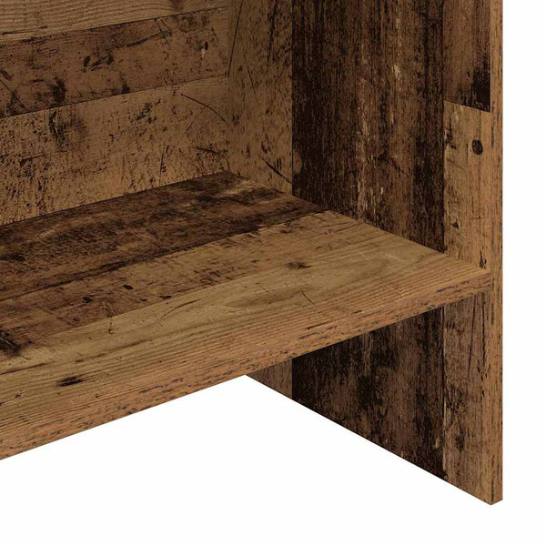 Kirjahylly 5 tasoa 60 x 35 x 180 cm Tekninen puu Vanha puu