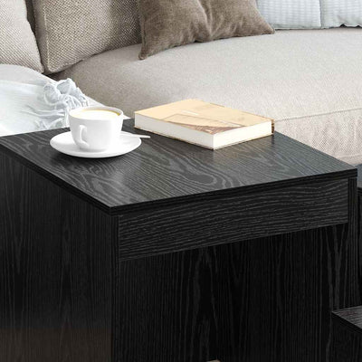 Sohvapöydät Muut 3 pcs Musta tammi 45 x 45 x 45 cm Tekninen puu
