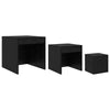 Musta tammi sohvapöydät muut Neacsu 45x45x45cm (3 pcs puinen)