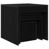 Sohvapöydät Muut 3 pcs Musta tammi 45 x 45 x 45 cm Tekninen puu