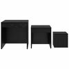 Sohvapöydät Muut 3 pcs Musta tammi 45 x 45 x 45 cm Tekninen puu