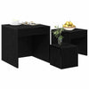 Sohvapöydät Muut 3 pcs Musta tammi 45 x 45 x 45 cm Tekninen puu