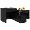 Musta tammi sohvapöydät muut Neacsu 45x45x45cm (3 pcs puinen)