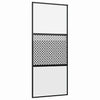 Lasiovi 90 x 2 x 205 cm Alumiini Musta