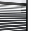 Lasiovi 90 x 2 x 205 cm Alumiini Musta