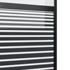 Lasiovi 102,5 x 2 x 205 cm Alumiini Musta