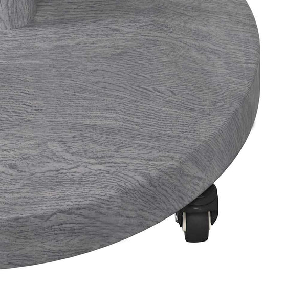 Päivänvarjonjalusta 24.8 kg Tumma Harmaa Puun Näköinen Pyöreä