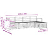 Ulkosohvakokoelma 5 kpl Luonnollinen