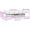 Ulkosohvakokoelma 6 kpl Luonnollinen Tiheä akasiapuu